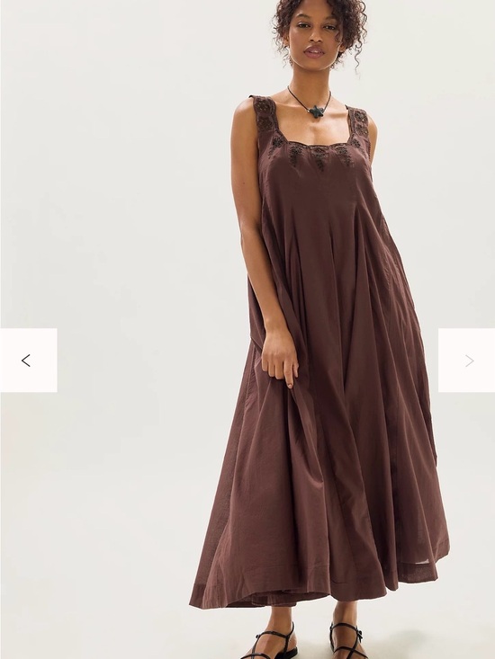 Free People Dresses & Skirts - Free People To The Moon Maxi Dress Large Color: Mochaccino NWT